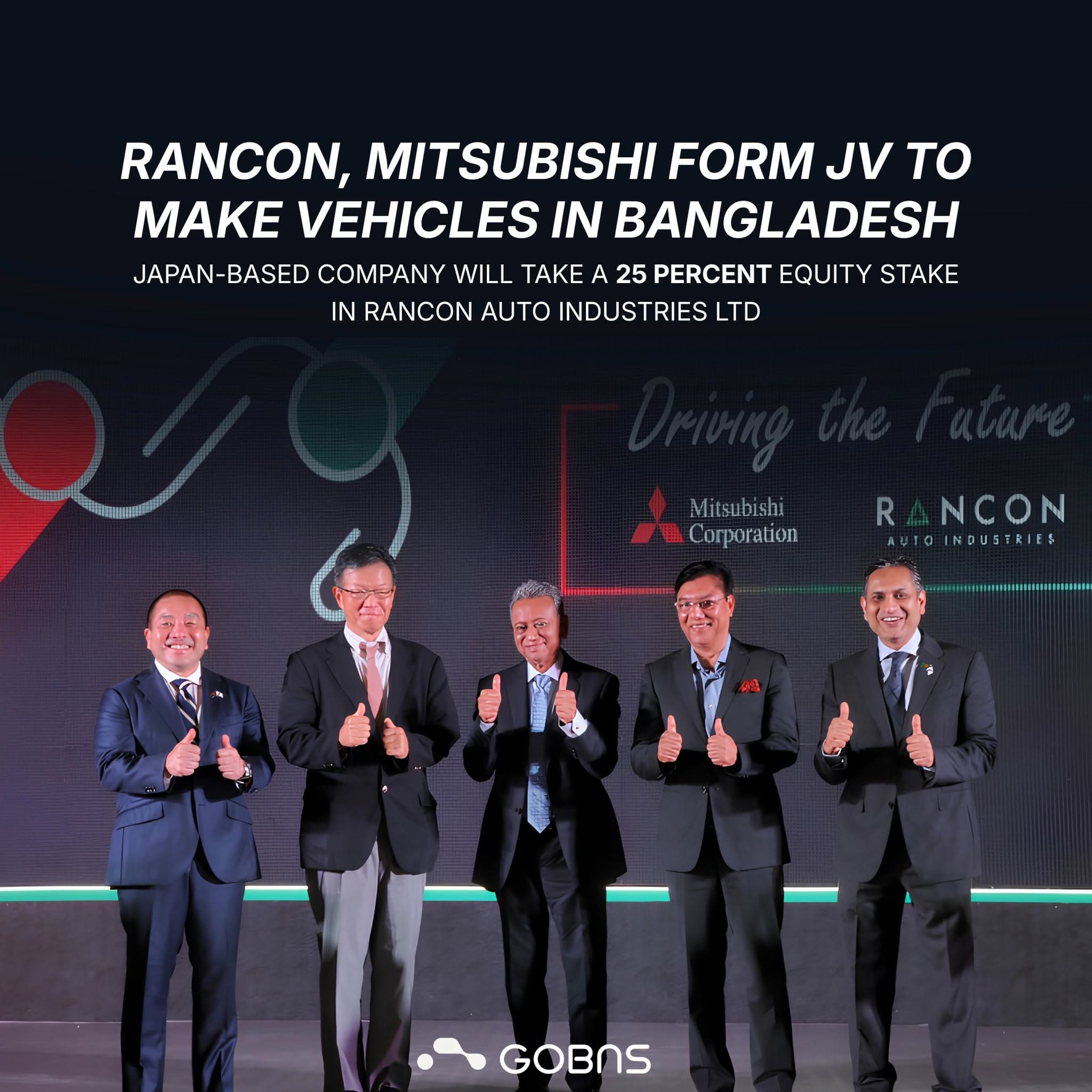 Rancon, Mitsubishi From JV To Make Vehicles In Bangladesh